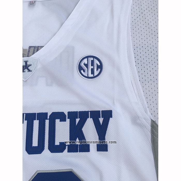 Camiseta NCAA Kentucky Wildcat Anthony Davis 2025 Blanco